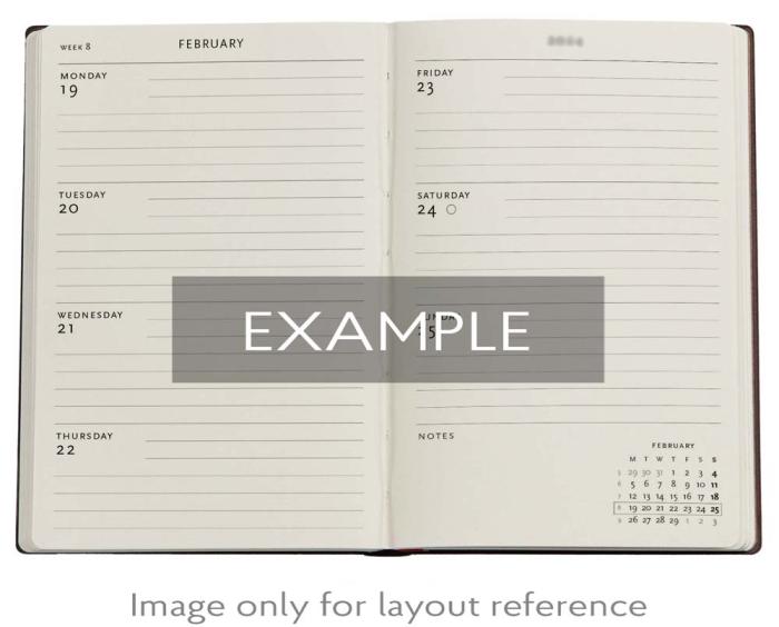 Kalender Paperblanks Anemone Horizontal Midi 2026