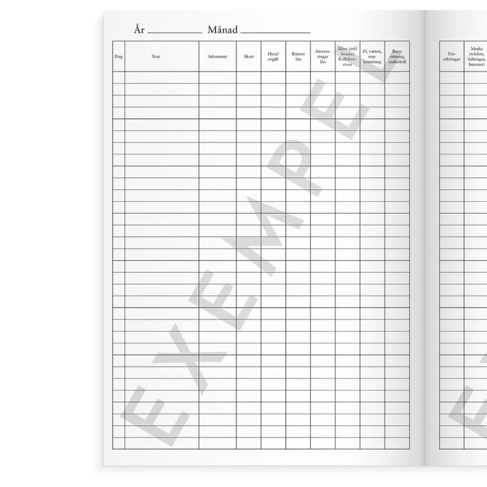 Familjens Kassabok A4 