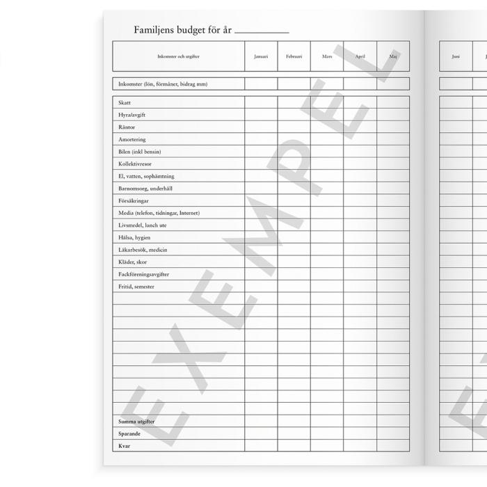 Familjens Kassabok A4 