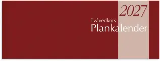 Kalender 2027 Tv&aring;veckors Plankalender 