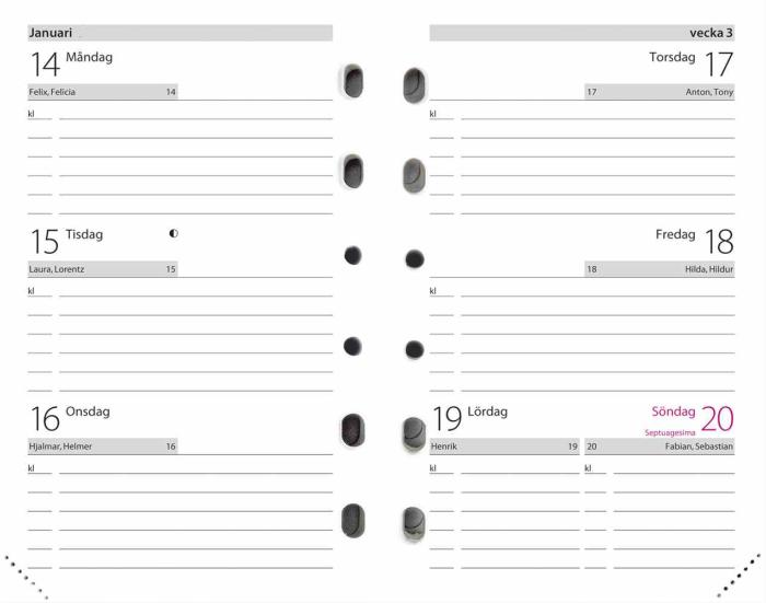 Burde Publishing AB Compact kalendersats 2020 - Kalenderkungen.se