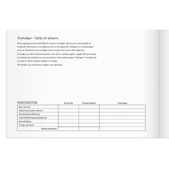 Hushållets kassabok - A4 - 297x210mm