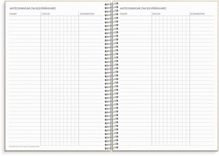 Lärarkalendern horisontell 2026-2027