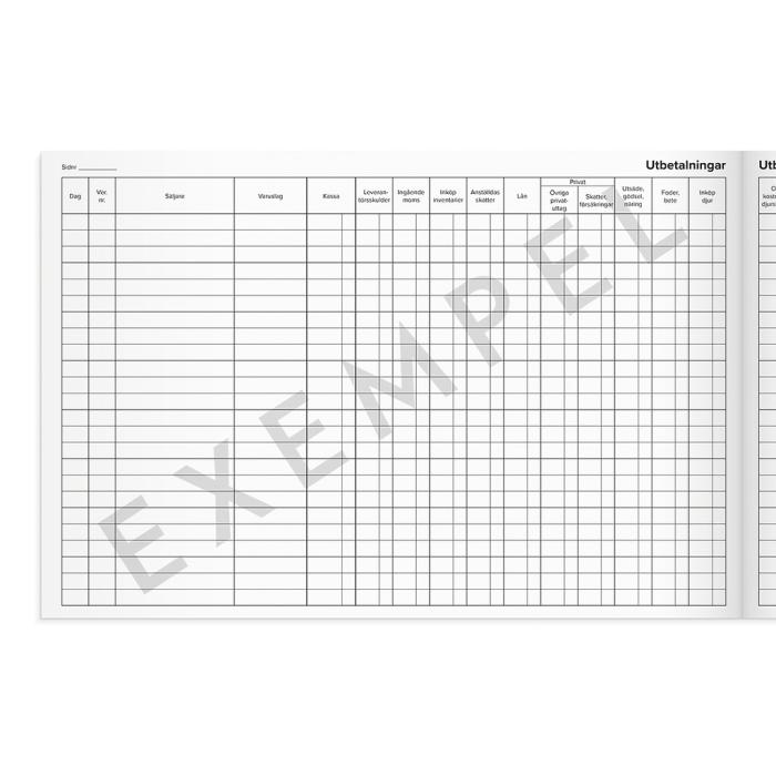 Jordbrukarens kassabok 