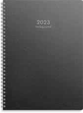 Veckojournal 2023 svart miljökartong