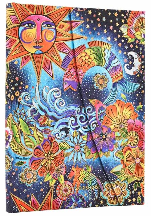 Kalender Paperblanks 18-months Celestial Midi Horizontal 25/26