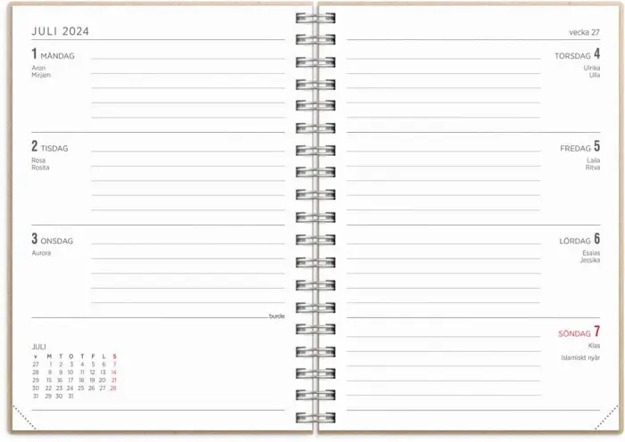 Kalender Senator A6 Gobi lila 2023-2024