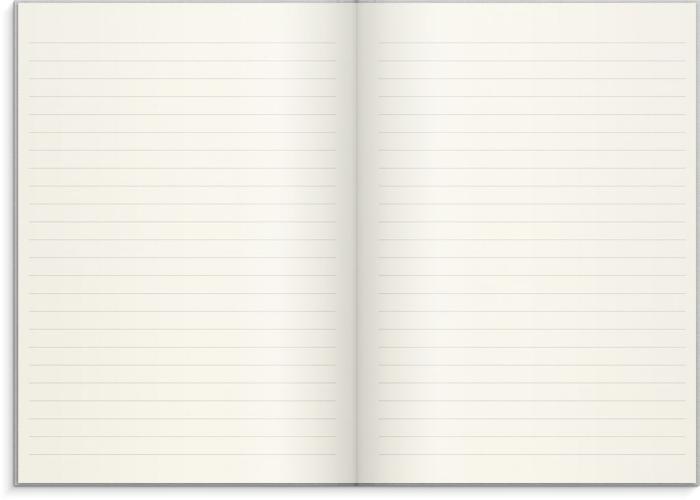 Notebook Textile light grey lined A5 