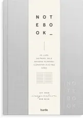 Notebook Textile light grey lined A5
