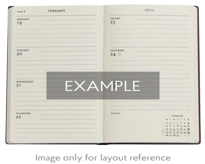 Kalender Paperblanks 18-months Monet´s Midi Horizontal 25/26