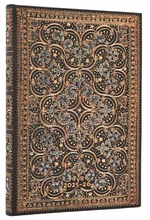 Kalender Paperblanks 18-months Restoration Midi Horizontal 25/26