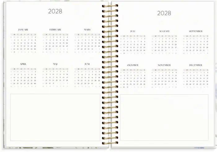 Kalender 2027 Life Organizer blommor 
