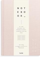 Notebook Textile pink lined A5 