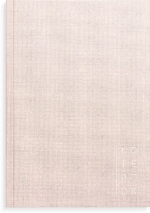 Notebook Textile pink lined A5 
