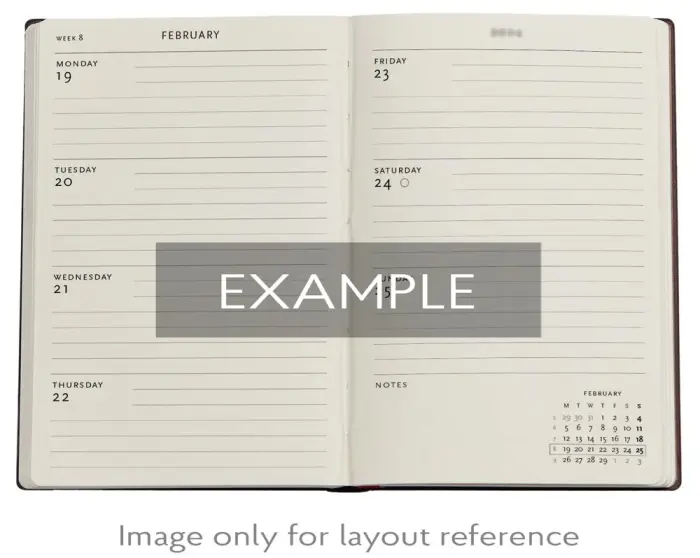 Kalender Paperblanks 18-months Restoration Midi Horizontal 25/26