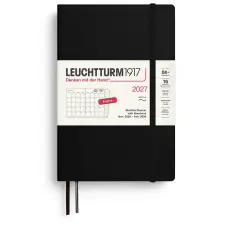 Kalender Leuchtturm1917 B6 Soft M&aring;nad/Uppslag 16m 2027 Black
