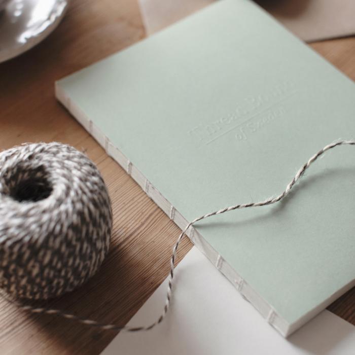 Notebook Thread Bound 120p Ruled Foggy Moss