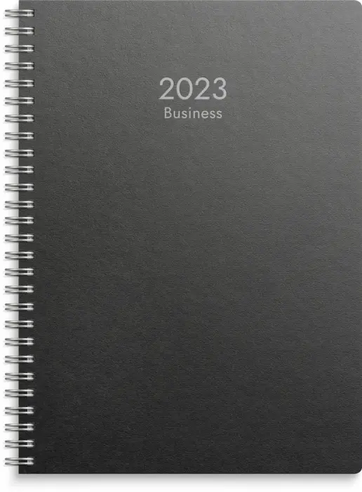 Business A5 svart miljökartong 2023