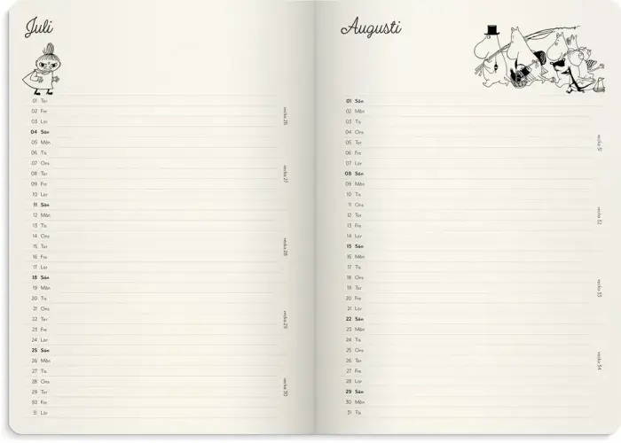 Muminkalender A5 2027