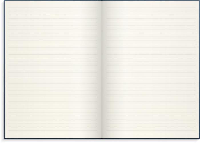 Notebook Textile dark blue lined A4
