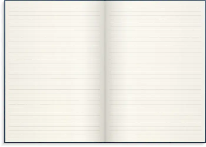Notebook Textile dark blue lined A4