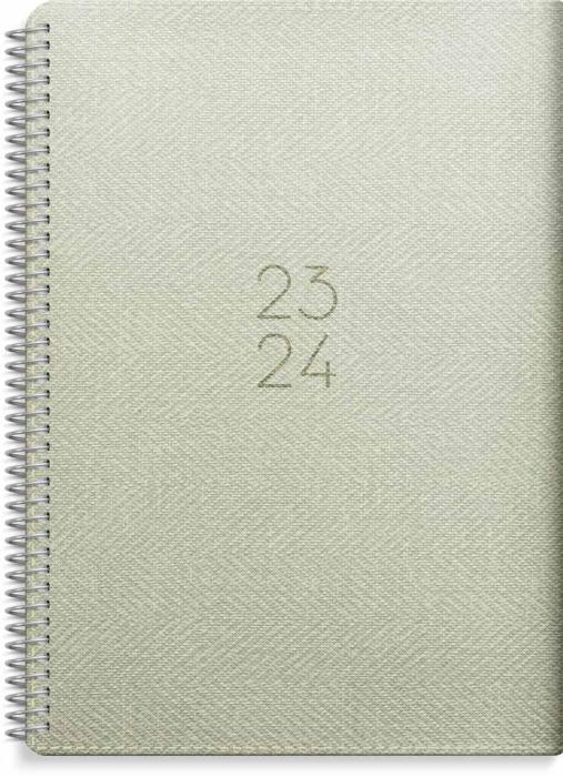 Kalender Study A5 Twist grön 2023-2024