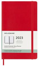 Moleskine Weekly notebook Large Red Soft 2023