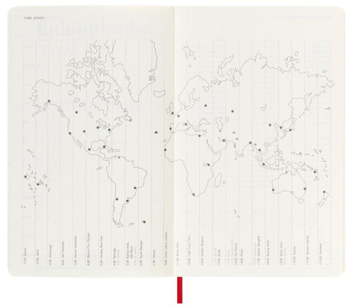 Moleskine Weekly notebook Large Red Soft 2023