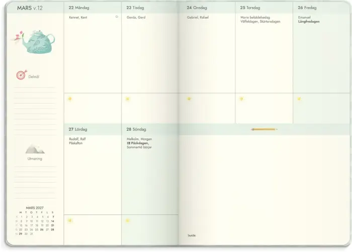 Kalender 2027 Life Planner Dream & Do