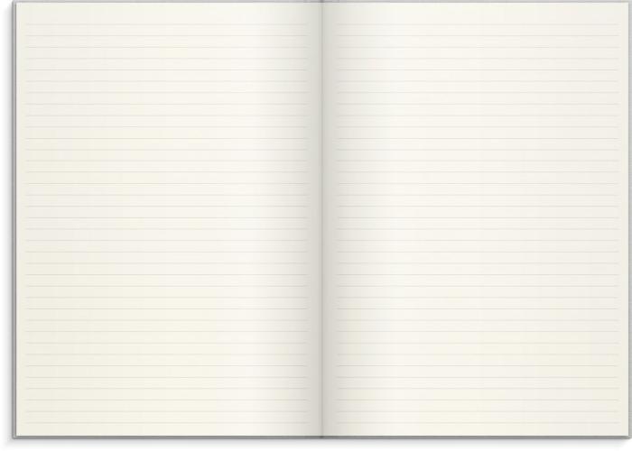 Notebook Textile light grey lined A4