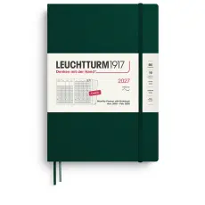 Kalender Leuchtturm1917 B5 Soft M&aring;nad/Uppslag 16m Forest Green 2027