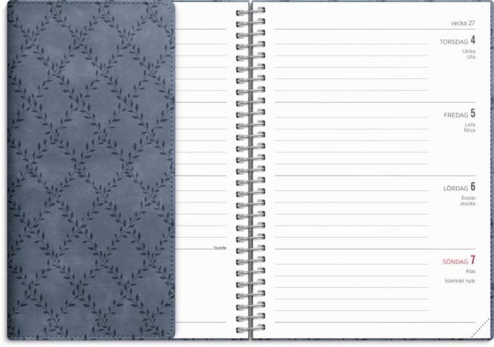 Kalender Senator A6 Twist blå 2023-2024