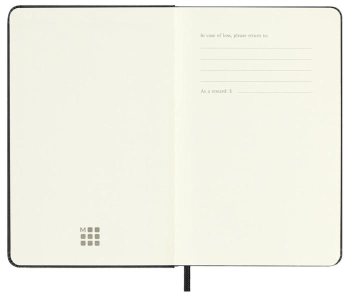 Moleskine Horizontal Weekly Black Hard pocket 2023