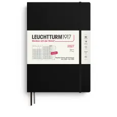 Kalender Leuchtturm1917 B5 Soft M&aring;nad/Uppslag 16m Black 2027