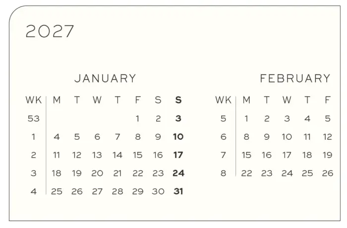 Kalender Leuchtturm1917 B5 Soft Månad/Uppslag 16m Forest Green 2027
