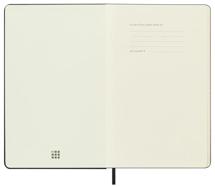 Moleskine Horizontal Weekly Black hard Large 2023