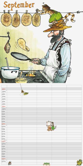 Familjekalender Pettson & Findus 2026