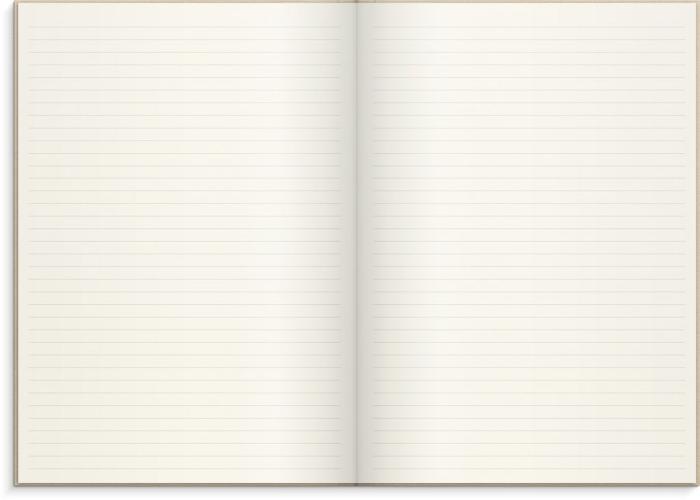 Notebook Textile beige lined A4