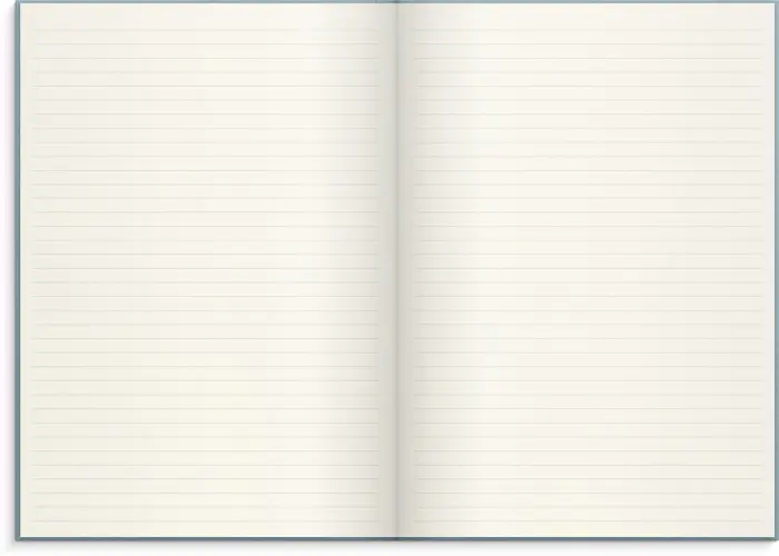 Notebook Textile light blue lined A4