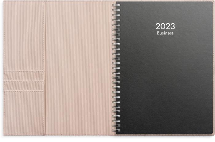 Business, beige konstläder Amelia med slejf 2024