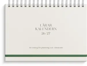 Stora L&auml;rarkalendern Reflektion 2026-2027