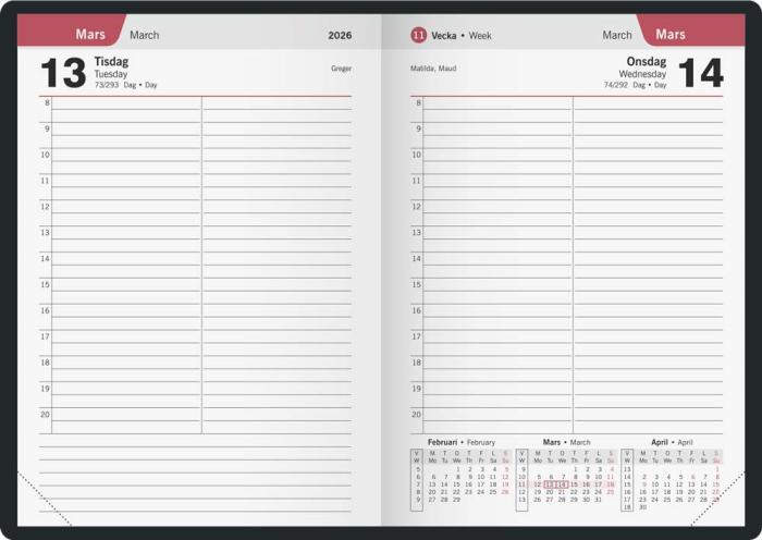 Timkalender 2026
