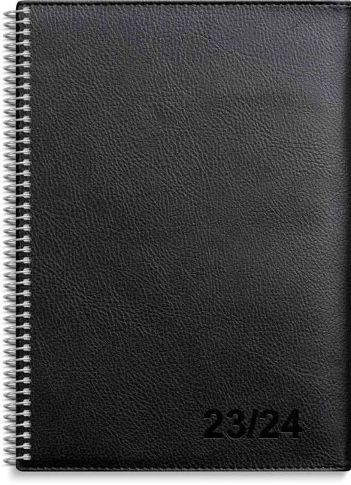 Kalender Senator A5 Twist svart 2023-2024