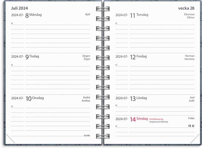 Kalender Lilla Studieåret Twist blå 2023-2024