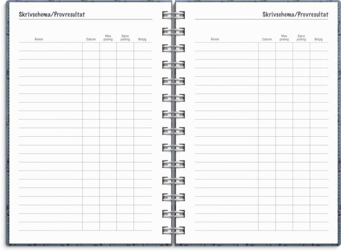 Kalender Lilla Studieåret Twist blå 2023-2024