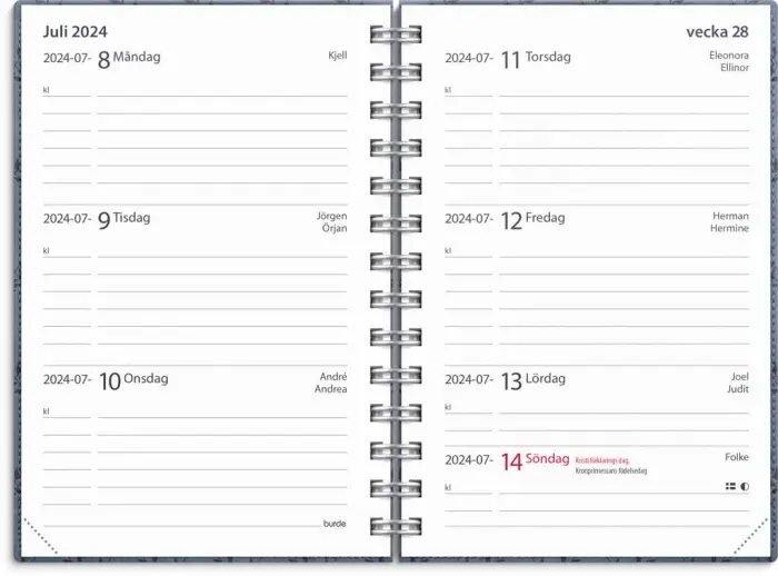 Kalender Lilla Studieåret Twist blå 2023-2024