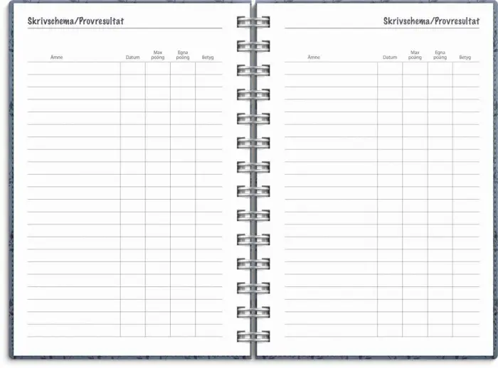 Kalender Lilla Studieåret Twist blå 2023-2024