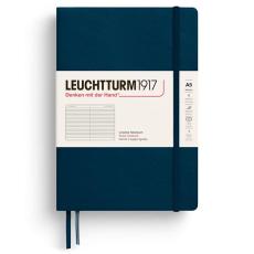 Leuchtturm Notebook A5 hard 251s Deep Sea linjerad