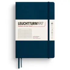 Leuchtturm Notebook A5 hard 251s Deep Sea linjerad
