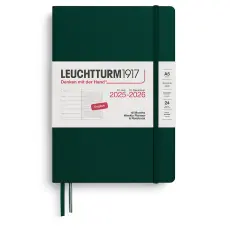 Weekly Planner/Notebook 18m 25-26 A5 Forest Green